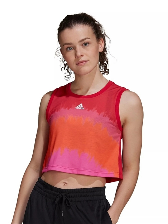 adidas Tops - Adidas X Farm Rio Tie Dye Crewneck Cropped Workout Tank top Size XL